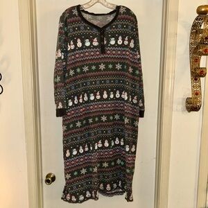 Festive Snowman Nightgown